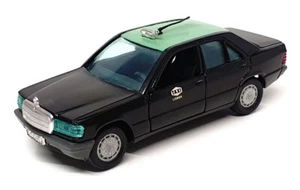 Gama 1/43 Scale 1167 - Mercedes Benz 190E Lisbon Taxi - Black/Green - Picture 1 of 5