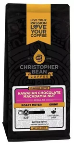 Christopher Bean Coffee HAWAIIAN CHOCOLATE MACADAMIA NUT  Coffee 1-12Oz Regular - Picture 1 of 2
