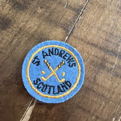 винтажный - ST. ANDREWS гольф ссылки - 1,75" нашивка - старый поле - Шотландия - Изображение 1 из 2