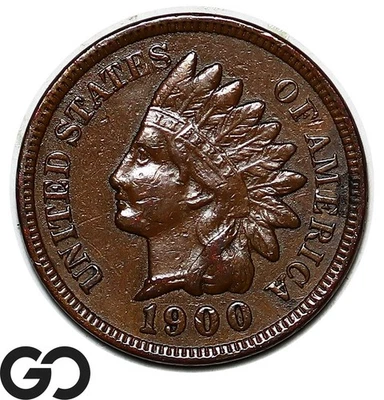 1900 Indian Head Cent Penny - Image 1 of 3