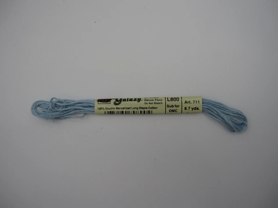 Galaxy Embroidery Floss Sky Blue L800 (DMC 800 Equivalent) 6-Strand Cotton - Image 1 of 1