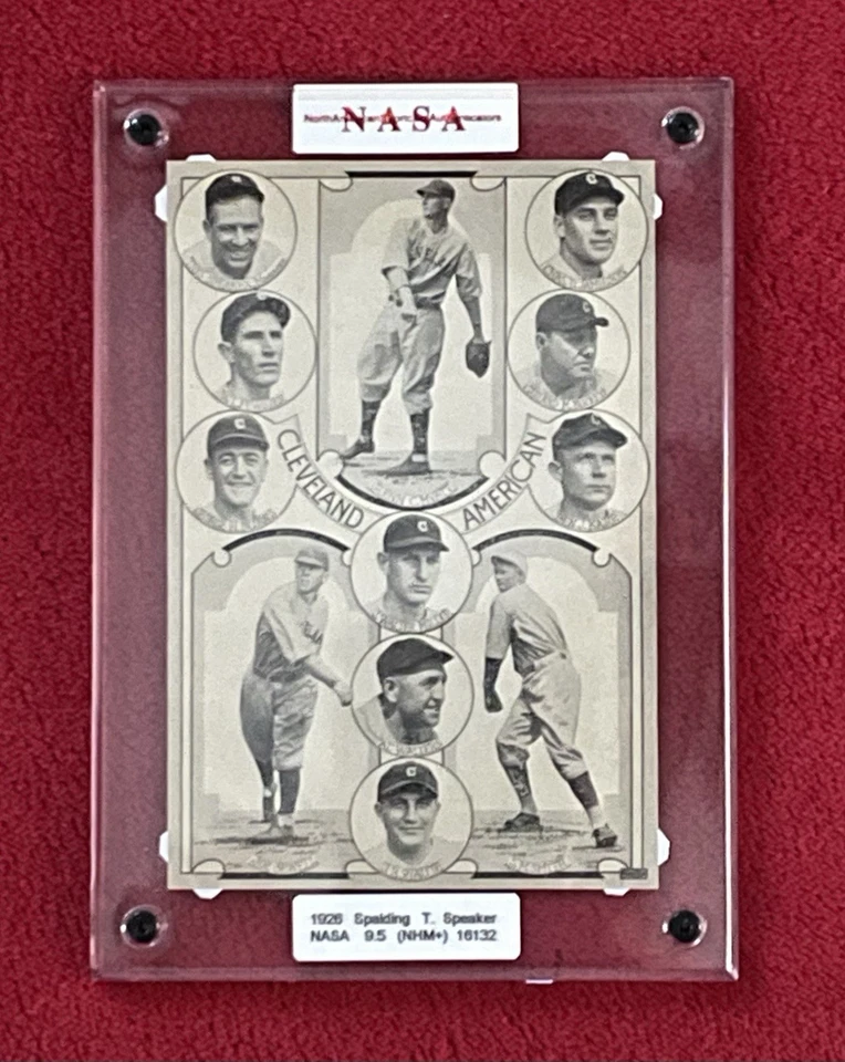 1926 Spalding Magazine Cutout T. Speaker/Ty Cobb NASA 9.5 Cleveland/Detroit HOF  - Image 1 of 4