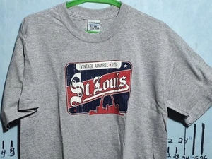Vintage St Louis T-shirt Gray Size Medium - Picture 1 of 9