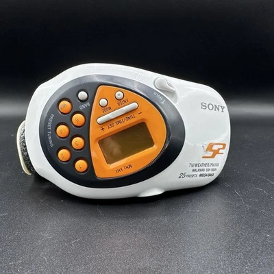 Sony SRF-M80V Walkman FM AM TV Weather Radio w/ Wristband WORKS - Image 1 of 4