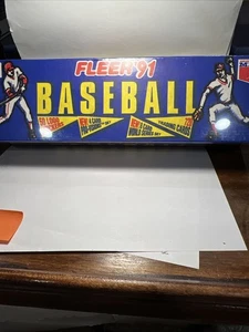 Juego completo de 720 tarjetas de béisbol Fleer 1991 sellado de fábrica con 50 pegatinas con logotipo - Imagen 1 de 1