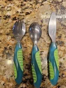 Toddler Spoon, Fork And Knife Set "Sweet Pea" set. - Picture 1 of 7