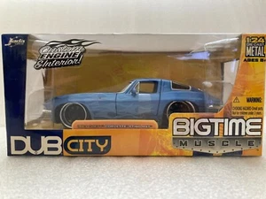 1963 Chevy Corvette Sting Ray 1:24 blau Jada Dub City Bigtime Muscle - neu in Box - Bild 1 von 9