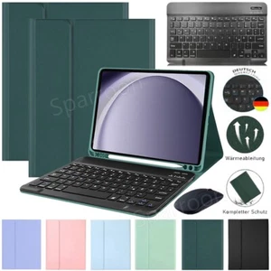Für Samsung Galaxy Tab A9+ 11" X210 QWERTZ Tastatur Maus Schutzhülle Case Cover - Picture 1 of 34