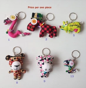 Fabric Animal Charm Keychains: Unique Accessories for Animal Lovers No.4 - Picture 1 of 13