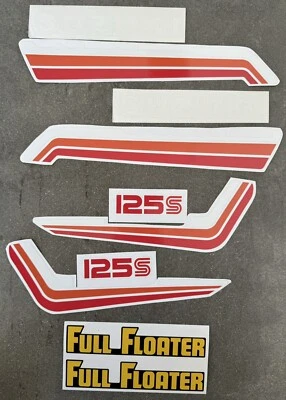 Suzuki DR125S 1984 Full Decal Set / Sticker Kit / Graphics Kit (RED MODEL) — 第 1/4 张图片