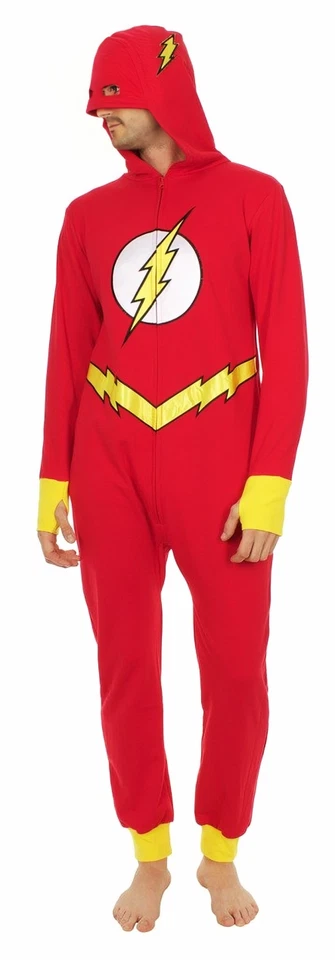 Pijama de una pieza con capucha Barry Allen Streak The Flash superhéroe de DC Comics para adultos Foto 1 de 3