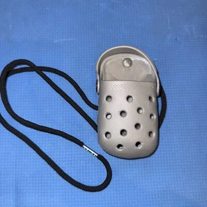 Crocs-O-Dial Gray Small Cell Phone Case Holder Belt Clip & Strap Crocband - Picture 1 of 2