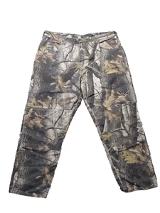 Vintage Y2K Wrangler baggy Carhartt Style Camo Pants Double Knee Size 40 x 30 - Picture 1 of 12
