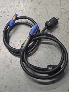 6' 12/3 Male L6-20 Twist To Blue Neutrik Powercon SOOW Power Cable - Picture 1 of 2
