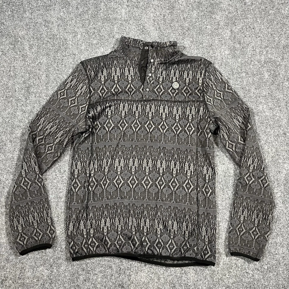 Sudadera Avalanche Outdoors Supply Para Hombres Pequeña Geométrica Azteca Correr Pullover Foto 1 de 4