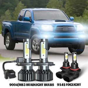 For Toyota Tacoma 2005-2011 Combo LED Headlight Kit Hi/Low Beam +Fog Light Bulb - Picture 1 of 13