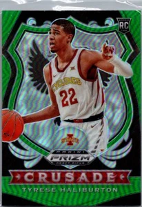 2020-21 Panini Prizm Draft Picks Green Prizm Crusade #90 Tyrese Haliburton RC - Picture 1 of 2