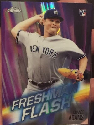 ROOKIE CARD chance Adams Topps Chrome 2019 Freshman Flash - Image 1 of 3