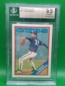 1988 Topps Tiffany #361 Greg Maddux Chicago Cubs BGS 9.5  - Bild 1 von 2