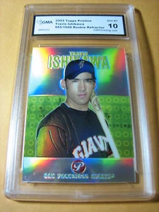 TRAVIS ISHIKAWA GIANTS 2003 TOPPS PRISTINE REFRACTOR ROOKIE RC #/1599 GRADED 10 - Picture 1 of 1