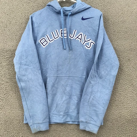 Nike Sweater Adult Small Blue MLB Toronto Blue Jays Cooperstown Hoodie 28603 Cover