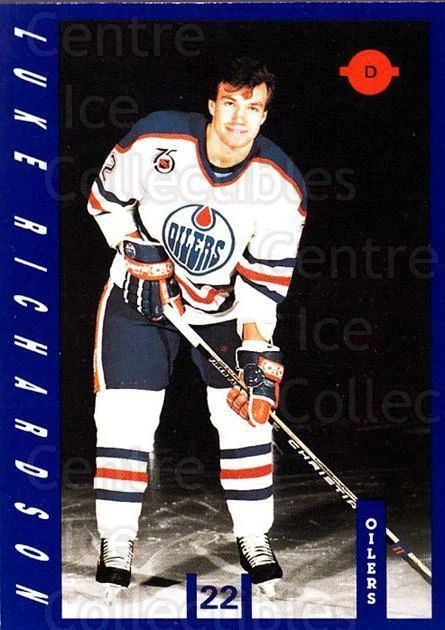 1991-92 Edmonton Oilers IGA #19 Luke Richardson - Image 1 of 1