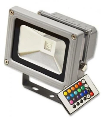FARETTO FARO LED ESTERNO RGB GIARDINO FARETTI LED COLORATI 10 20 30 50 WATT - Immagine 1 di 3