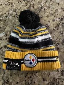 Pittsburgh Steelers New Era NFL Sideline Sport offizieller Bommel Manschettenstrick neu mit Etikett - Bild 1 von 2