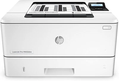 HP LaserJet M402dne Printer Just 497 Pages! Toner 100%, C5J91A, Mono A4 WARRANTY - Image 1 of 4