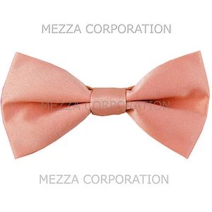 New KID'S BOY'S 100% Polyester Pre-tied Bow tie only Peach formal wedding party - Picture 1 of 2