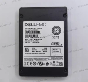 DELL Samsung PM1735 3.2TB U.2 SSD MZ-WLR3T2B NVME PCIe4.0 X4 Solid State Drive - Afbeelding 1 van 2