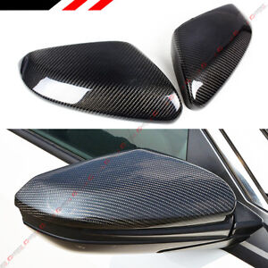 FOR 2016-2021 HONDA CIVIC CARBON FIBER SIDE VIEW MIRROR REPLACEMENT COVER CAP