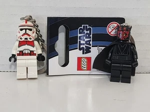 LEGO Shock Trooper Minifigure Key Chain #852347 & Darth Maul - Picture 1 of 4