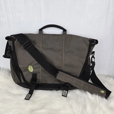 Bolso Bandolera Timbuk2 Marrón Negro Nylon Tablet Laptop Mensajero Hombro Foto 1 de 4