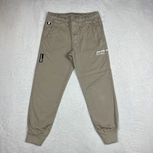 Aape Now by A Bathing Ape Jogginghose Herren S Khaki Stretch Gummibund Bündchen Fleck - Bild 1 von 23