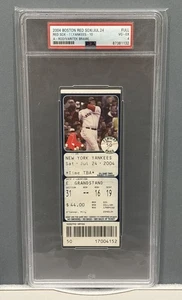 2004 Red Sox v. Yankees -- Alex Rodriguez / Varitek Brawl --- PSA FULL ticket - Picture 1 of 1