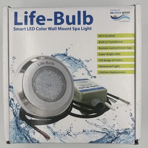 NEW - Life-Bulb Smart LED Color Wall Mount Pool Light - WIFI Enabled 7” - Picture 1 of 12