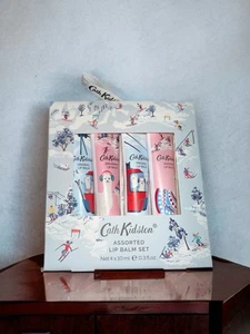 Juego de bálsamo labial surtido de alpacas alpinas Cath Kidston | Paquete de 4 juegos de regalo | Nuevo sellado - Imagen 1 de 4