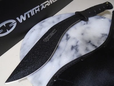 With Armour Compata Kukri Machete Fixed Blade Hunter Knife 420HC WA-022BK New - Image 1 of 4