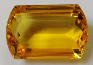 AAA+++ 92.05 Ct. Large Yellow Citrine Fancy Cut Loose Gemstone @Best Price Offer - Picture 1 of 7