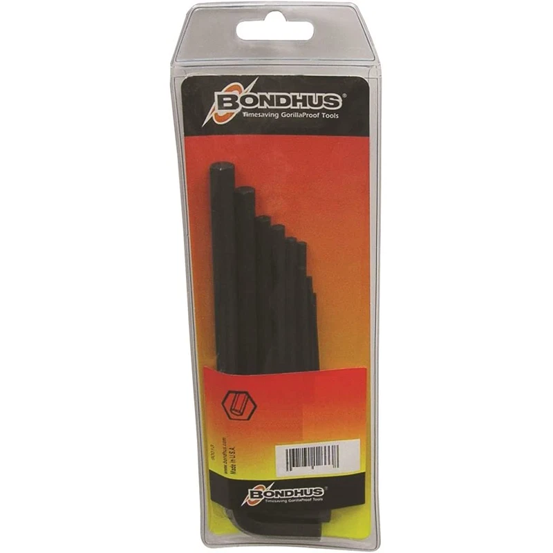 Bondhus 12341 ProGuard Hex End L-Wrenches Set, .050" - 3/8", 11 Pc. - Image 1 of 1
