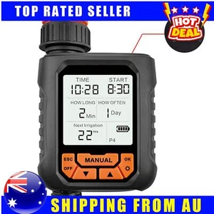 Outdoor Programmable Garden Hose Timer with LCD & Rain Sensor - 1 Outlet - Picture 1 of 10