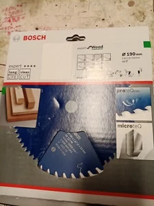 Bosch Sägeblatt Kreissägeblatt EXPERT for WOOD - für Holz - Ø 190mm x 20mm NEU - Bild 1 von 4