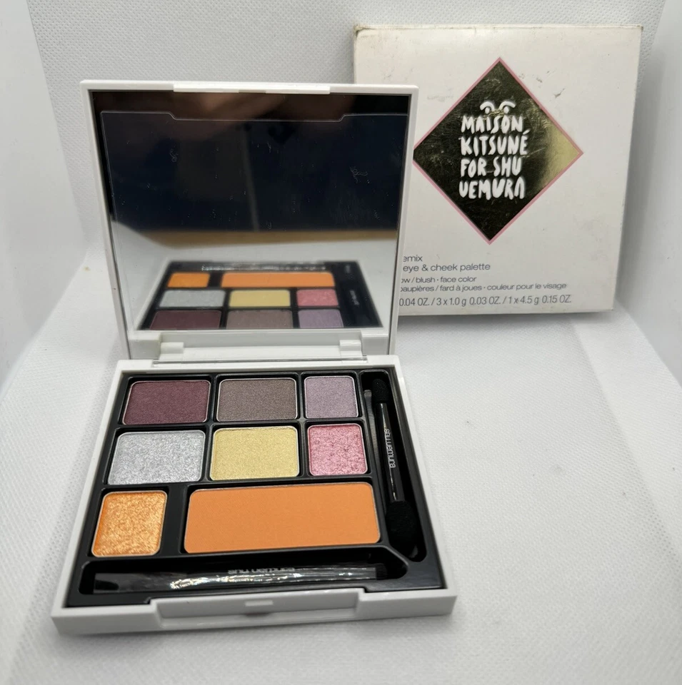 Maison Kitsuné for Shu uemura beauty remix smokey eye & cheek palette Shade Plum - Image 1 of 1
