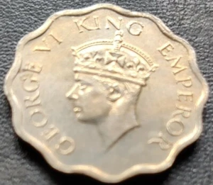 British India, 1 Anna, George VI, 1940 Calcutta/Bombay, AU Copper-Nickel (B-742) - Bild 1 von 2