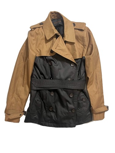 Coach Cappotto Trench Corto a Contrasto S