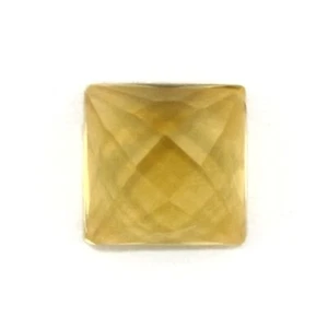 CITRINO DORADO 7 MM CUADRADO CORTE ROSA TODO NATURAL F-5016 - Imagen 1 de 1