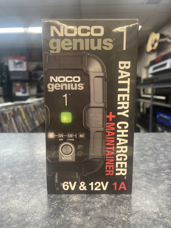 NOCO GENIUS1, 1-Amp Fully-Automatic Smart Charger, 6V and 12V Battery Charger