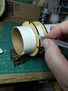 Tube Cutting Guide Rocketarium 2.6" Model Rocket kit tubing make straight cuts! - Picture 1 of 5