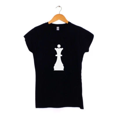 Queen Chess Piece Womens T-Shirt MANY COLOURS Hipster  Clothing - Изображение 1 из 4